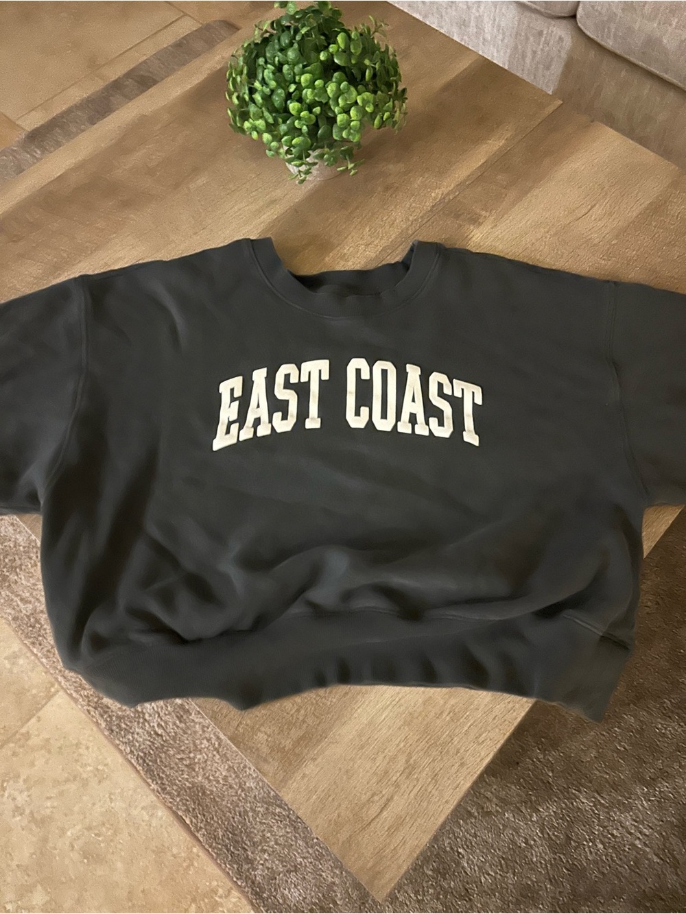 Old Navy Crewneck Navy Blue Sweatshirt with White 'EAST COAST' Logo